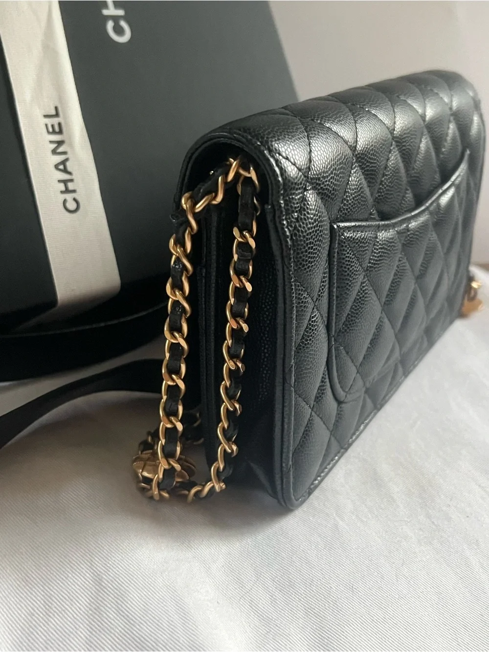 Chanel Cavair Twist Your Buttons WOC Crossbody